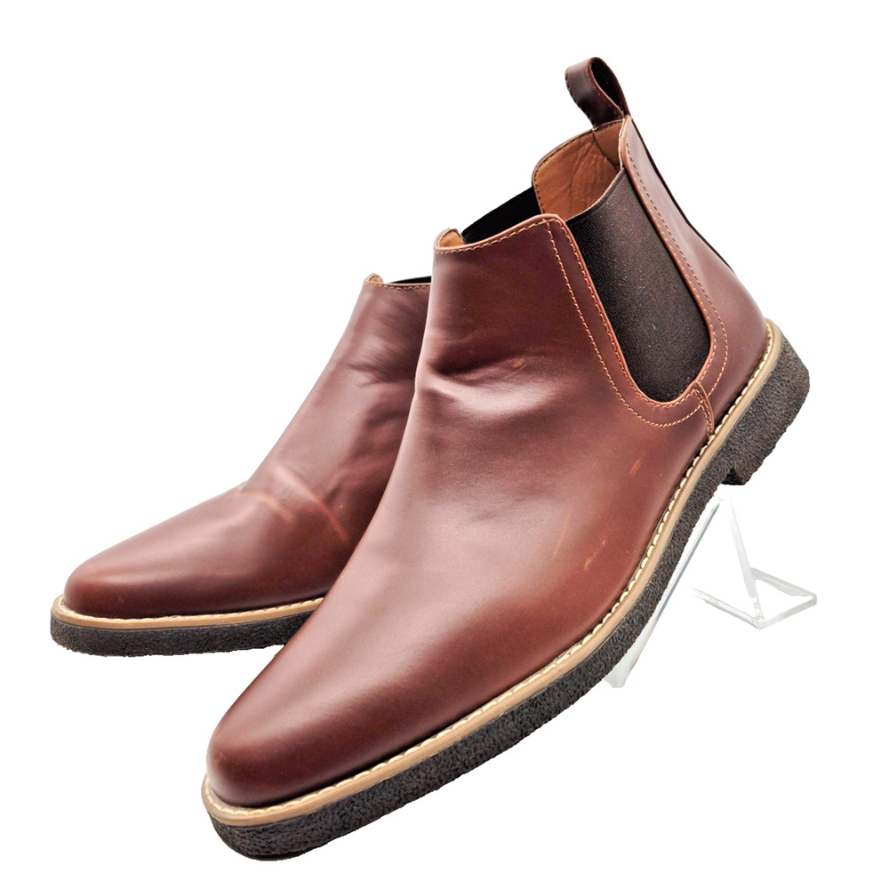 Deer Stags Rockland Men's Chelsea Ankle Boot Slip-On Brown Memory Foam Size 13 M